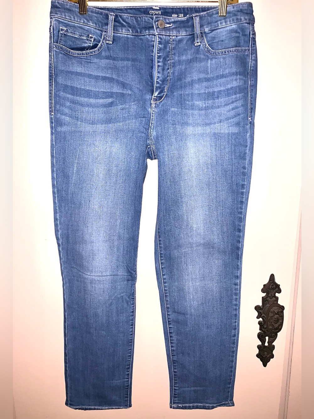 crown & ivy Medium Blue Skinny Stretch Jeans